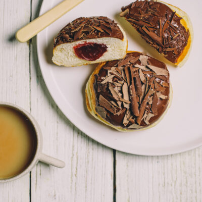 Chocolate Fudge Jam Ball Doughnut 4pk
