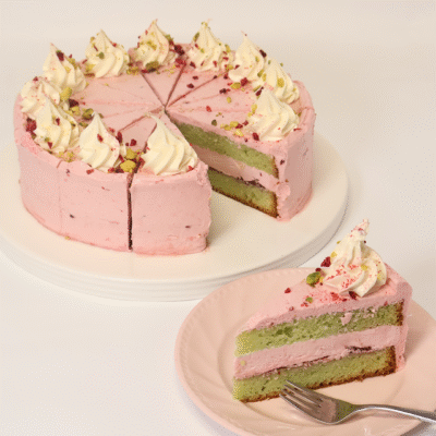Raspberry Pistachio Cake